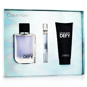 sada Calvin Klein Defy Toaletní voda 100 ml + Toaletní voda 10 ml + Sprchový gel 100 ml