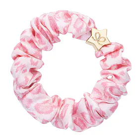 Gumička na vlasy By Eloise London Silk Scrunchie Gold Star