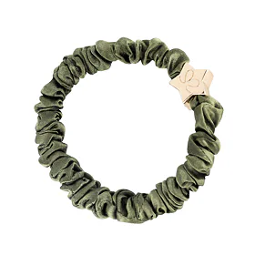 By Eloise London Gold Star Skinny Silk Scrunchie