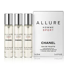 Chanel Allure Homme Sport EDT náplň 2 x 20 ml + EDT náplň s rozprašovačem 20 ml M