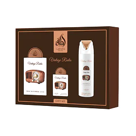 Lattafa Pride Vintage Radio EDP 100 ml + EDP 20 ml + tělový sprej 200 ml UNISEX