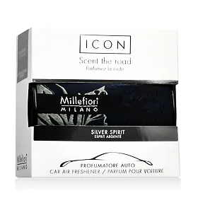 Vůně do auta Millefiori Milano Icon Textile Silver Spirit 47 g