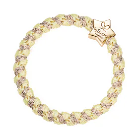 Gumička na vlasy By Eloise London Woven Gold Star