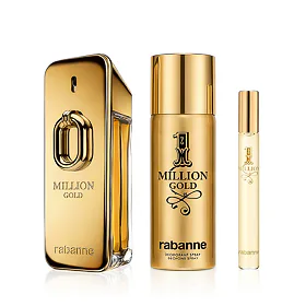 Rabanne Million Gold EDP Intense 100 ml + EDT MINI 1 Milion 10 ml + DEO ve spreji 150 ml M
