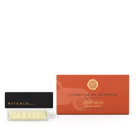 Rituals Private Collection Suede Vanilla Car Perfume Holder + Refills 2 x 3 g