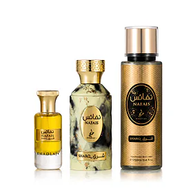 sada Khadlaj Nafais Sharq Parfémovaná voda 100 ml + Parfémovaný olej 24 ml + Tělový sprej 250 ml